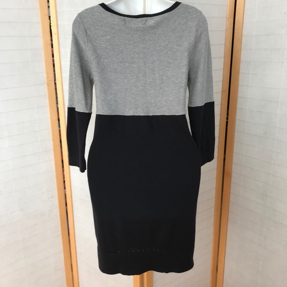 rag & bone Two-Tone Gray and Black Sweater Dress - Picture 4 of 8